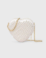 Midi Heart Bag Pearl