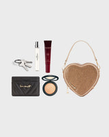 Midi Heart Bag Crystal Gold
