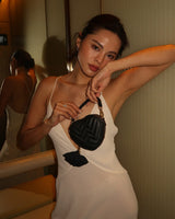 Mini Heart Bag Black