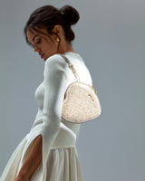 Big Heart Bag Crystal Champagne