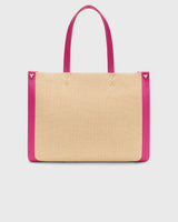 Tote Raffia Pink