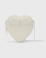 Big Heart Bag Ivory Silver