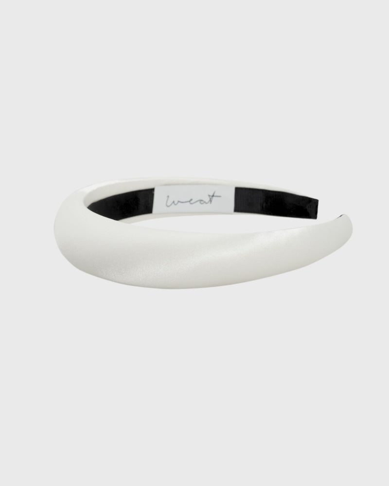 Headband Silk White