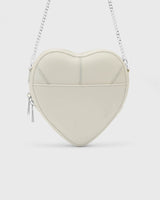 Big Heart Bag Ivory Silver