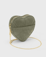 Big Heart Bag Suede Sage