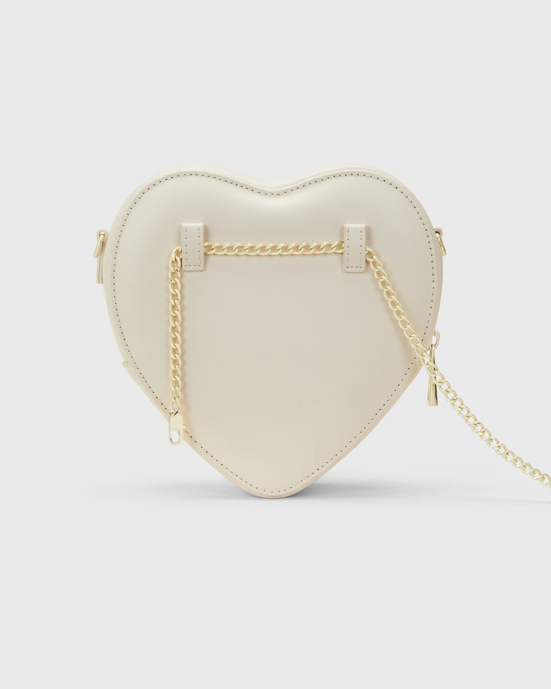 Big Heart Bag Ivory Gold
