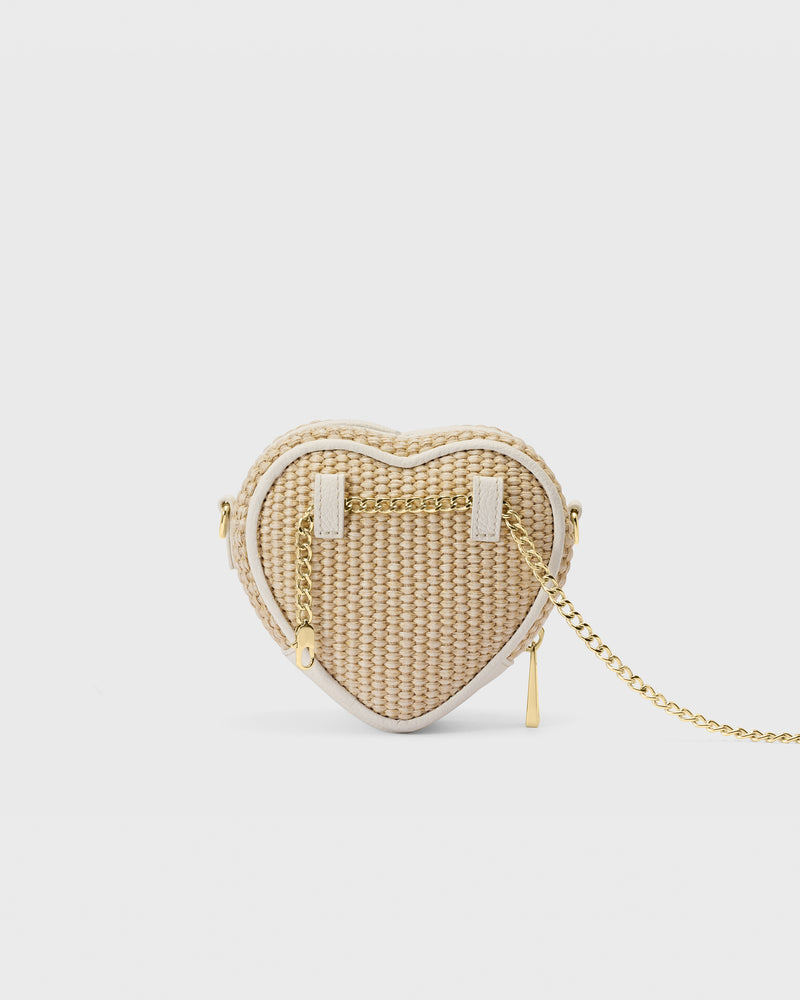 Mini Bolsa Corazón Rafia Tofu