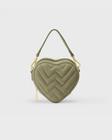 Mini Heart Bag Suede Sage