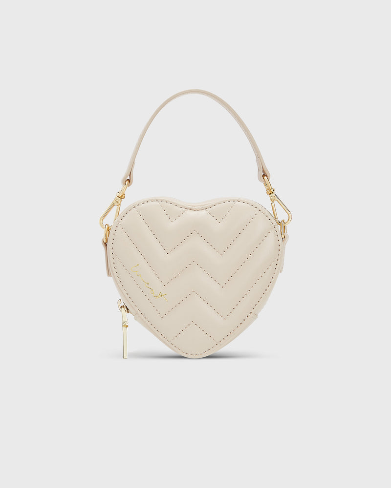 Mini Heart Bag Nude